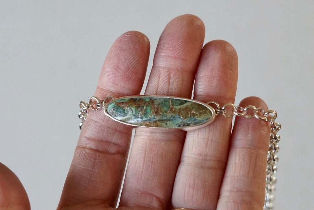 Turquoise Choker Necklace (Yungai)