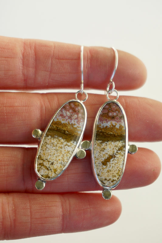 Lace Agate Earrings