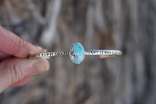 Stamped Cuff Bracelet (Golden Hill)