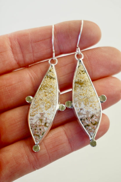 Lace Agate Earrings