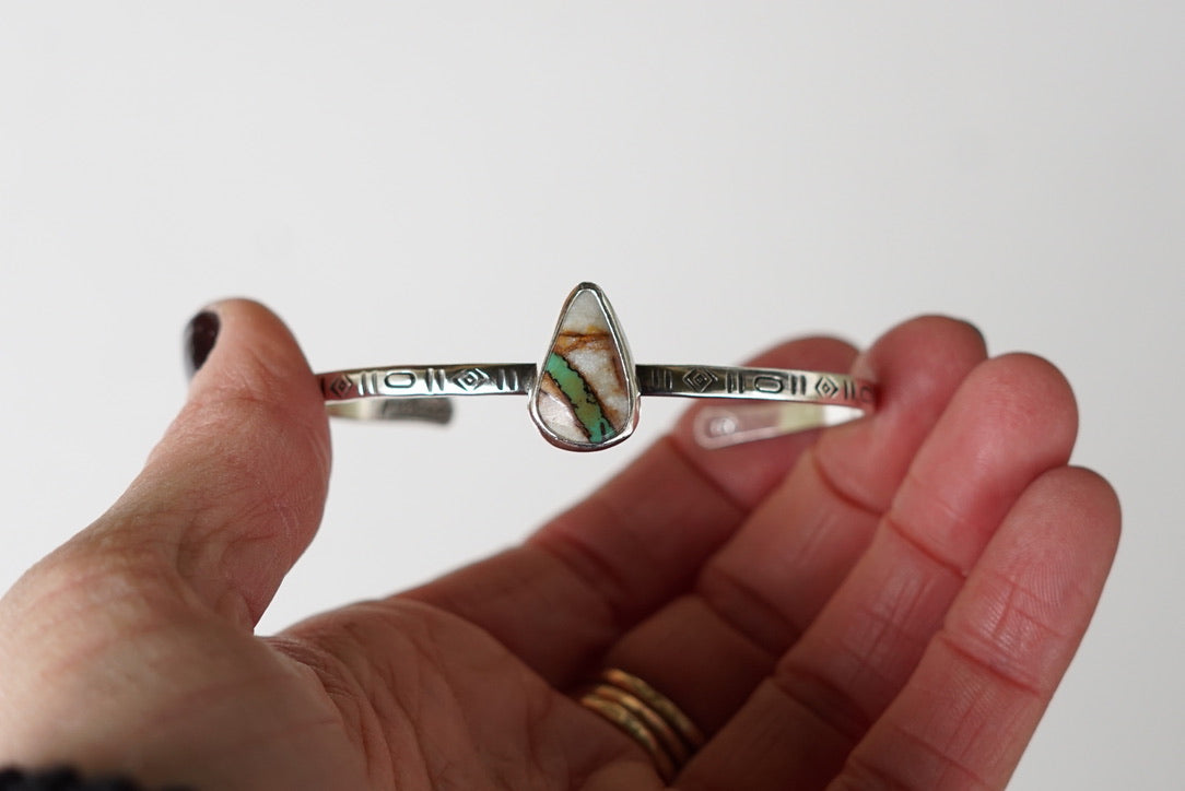 Stamped Cuff Bracelet (Royston Ribbon)