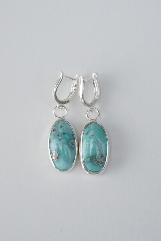 White Water Lever-Back Earrings