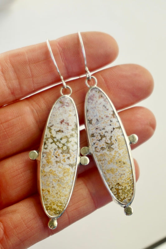 Lace Agate Earrings