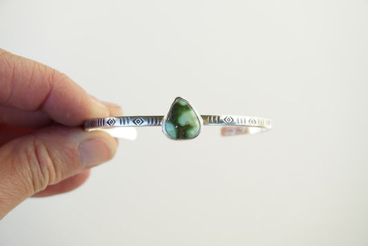 Stamped Cuff Bracelet (Verde Valley)