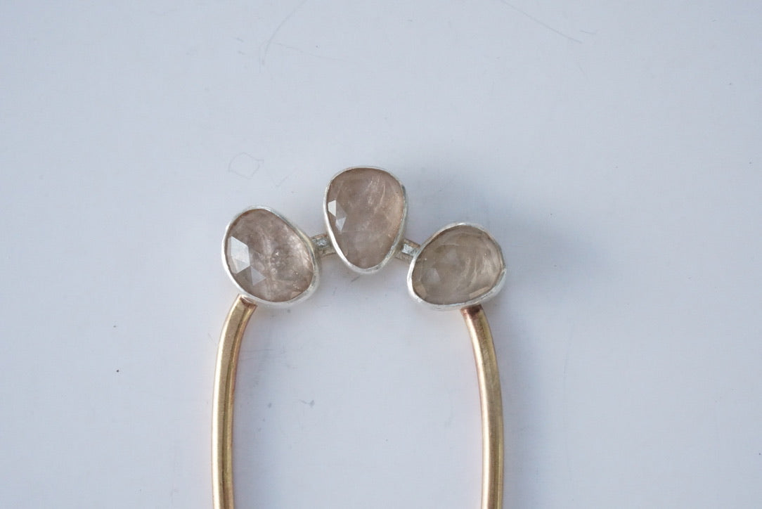 Hair Fork (Rose Quartz)