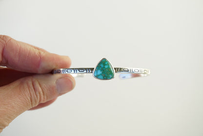Stamped Cuff Bracelet (Turquoise Mountain)