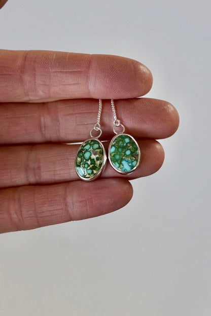 Turquoise Threader Earring (Sonoran Gold)