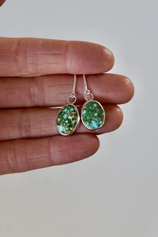 Turquoise Threader Earring (Sonoran Gold)