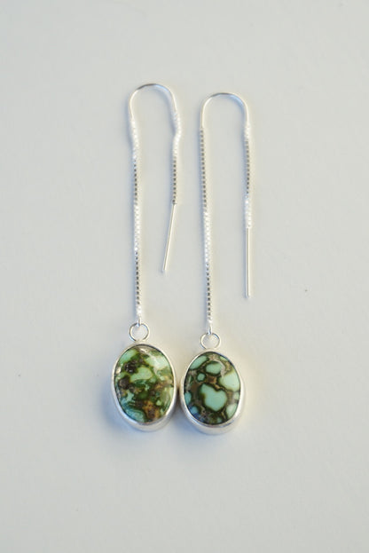 Turquoise Threader Earring (Sonoran Gold)