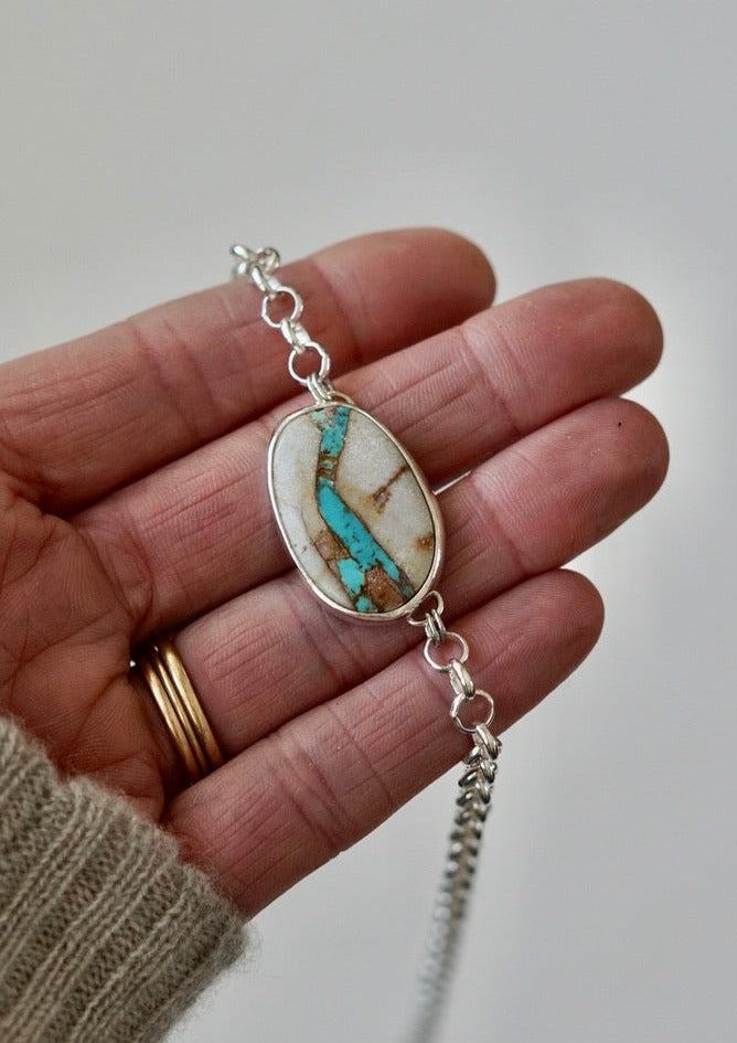 Turquoise Choker Necklace (Royston Ribbon)