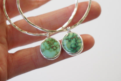 Hammered Organic Hoops (Verde Valley)