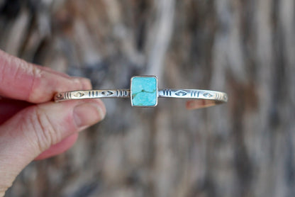 Stamped Cuff Bracelet (Sonoran Gold)