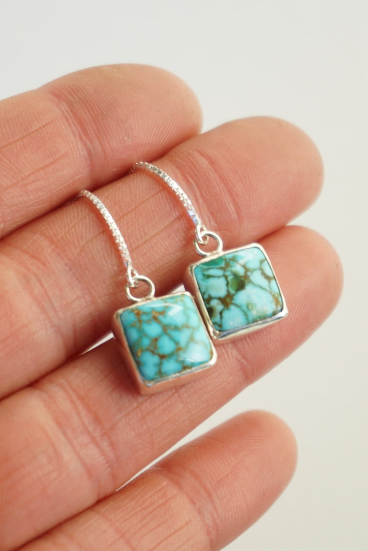 Turquoise Threader Earring (Kingman)