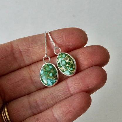 Turquoise Threader Earring (Sonoran Gold)