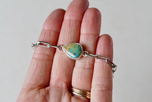 Cable Chain Adjustable Bracelet (Royston Ribbon)