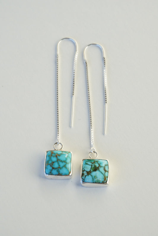 Turquoise Threader Earring (Kingman)