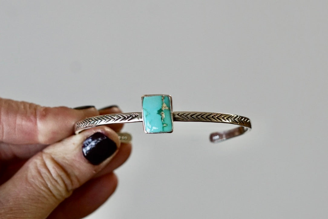 Stamped Cuff Bracelet (Kingman)