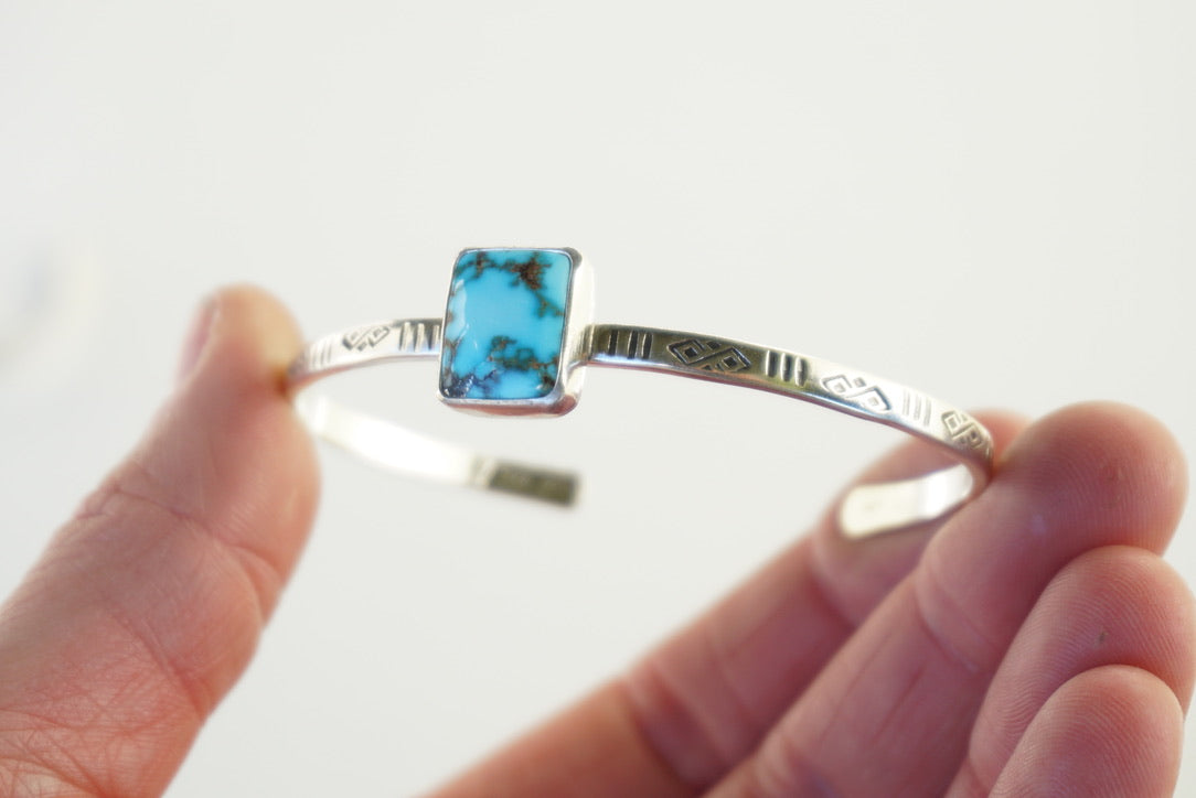 Stamped Cuff Bracelet (Kingman)