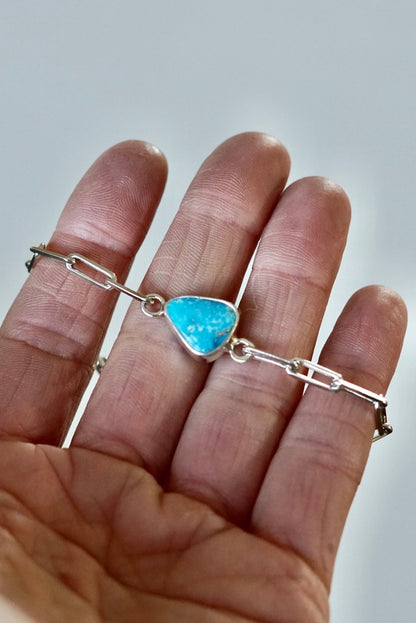 Cable Chain Adjustable Bracelet (Blue Moon)