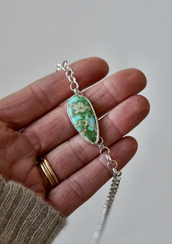 Turquoise Choker Necklace (Sonoran Gold)