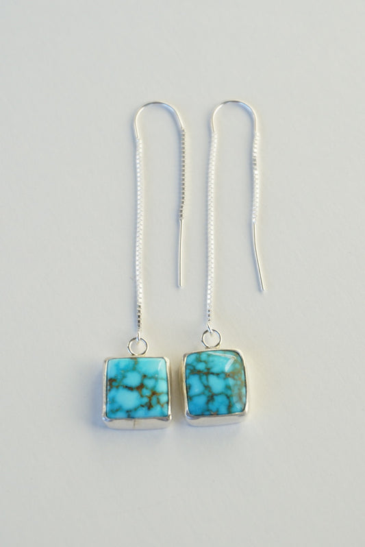 Turquoise Threader Earring (Kingman)