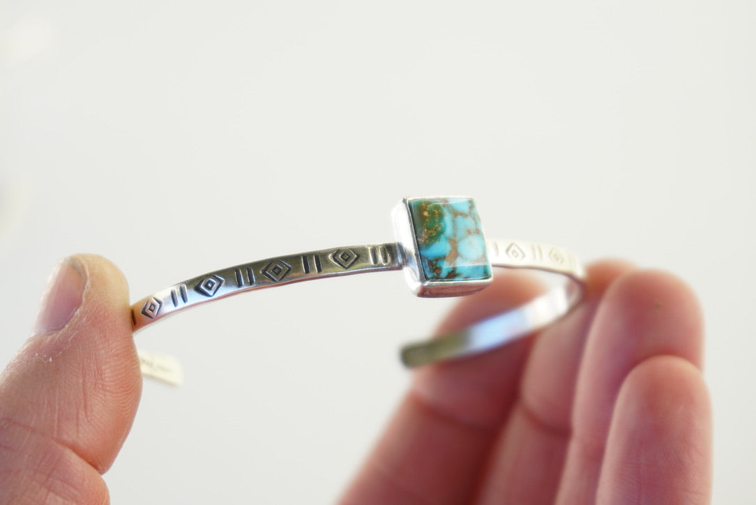 Stamped Cuff Bracelet (Kingman)