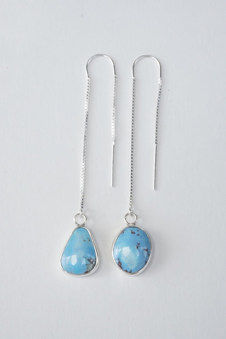 Turquoise Threader Earring (Golden Hill)