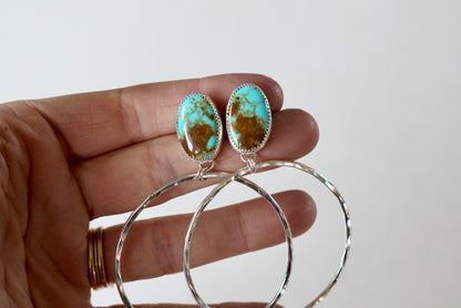 Hammered Organic Hoops (Royston)