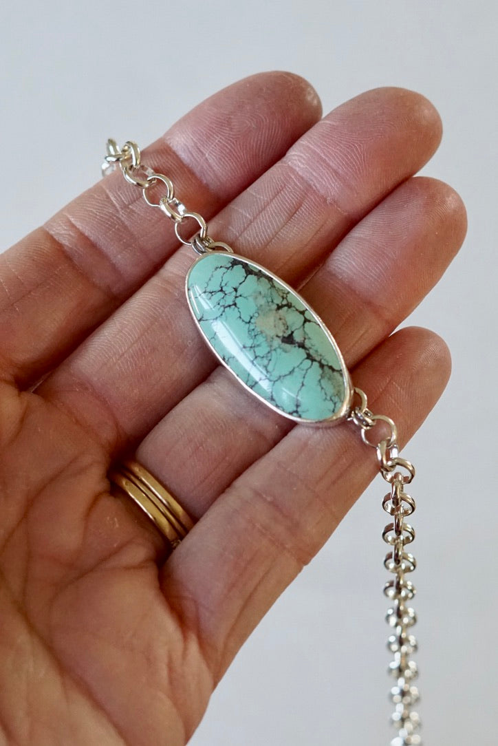 Turquoise Choker Necklace (Yungai)