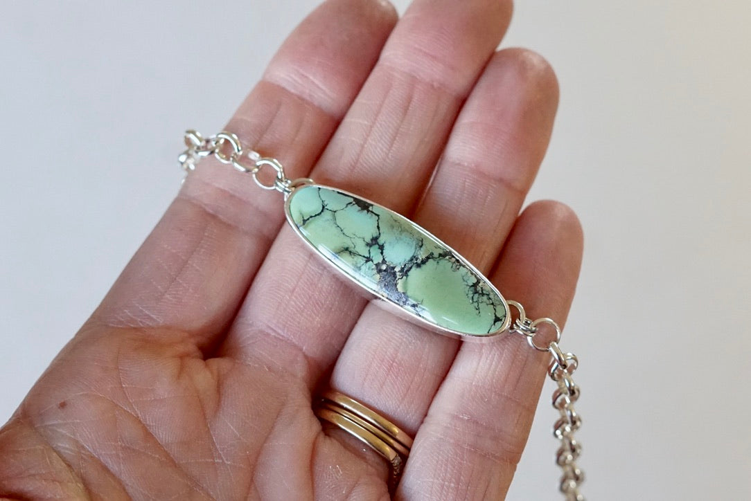 Turquoise Choker Necklace (Yungai)