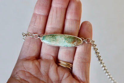 Turquoise Choker Necklace (Yungai)