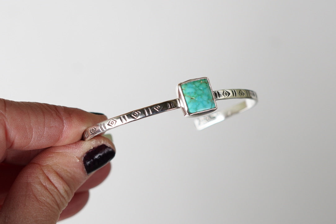 Stamped Cuff Bracelet (Kingman)