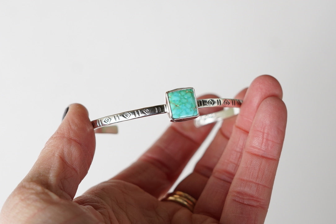 Stamped Cuff Bracelet (Kingman)