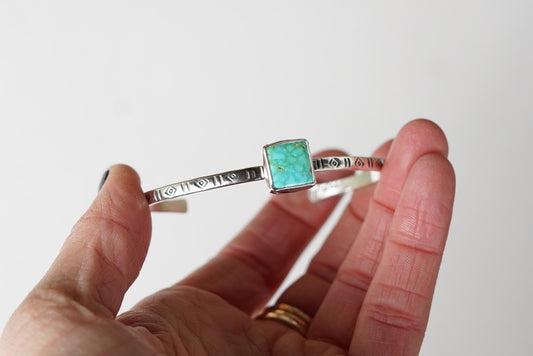 Stamped Cuff Bracelet (Kingman)