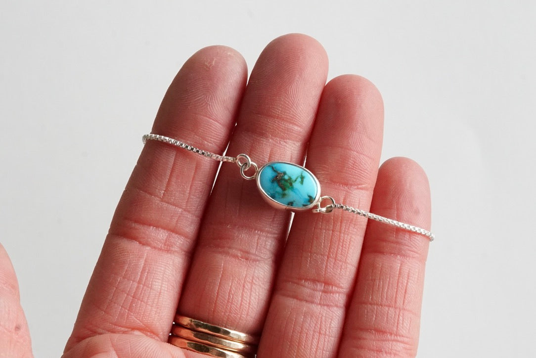 Box Chain Adjustable Bracelet (Sonoran Gold)