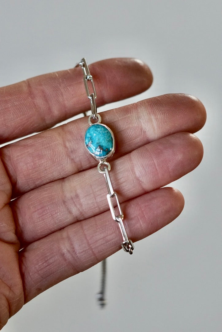 Cable Chain Adjustable Bracelet (Kingman)