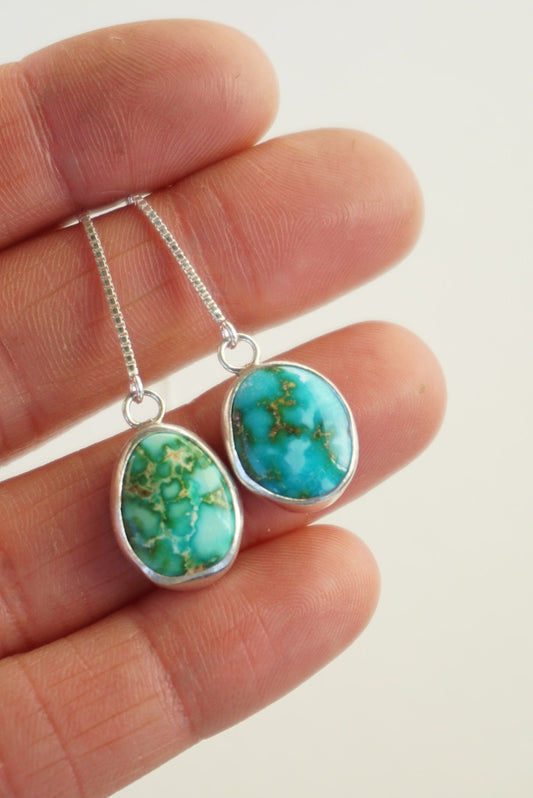 Turquoise Threader Earring (Turquoise Mountain)