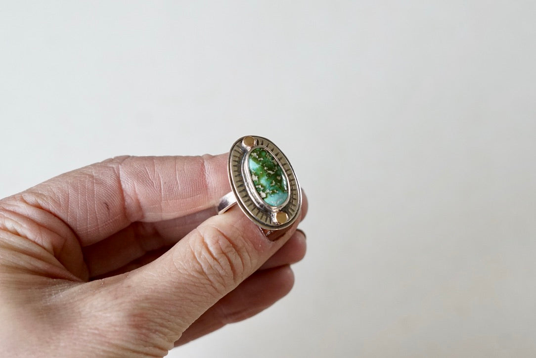 Small Sundial Ring (size 7)