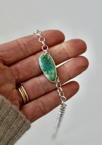 Turquoise Choker Necklace (Sonoran Gold)