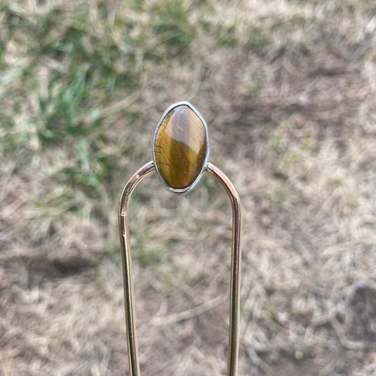 Hair Fork (Tigers Eye)