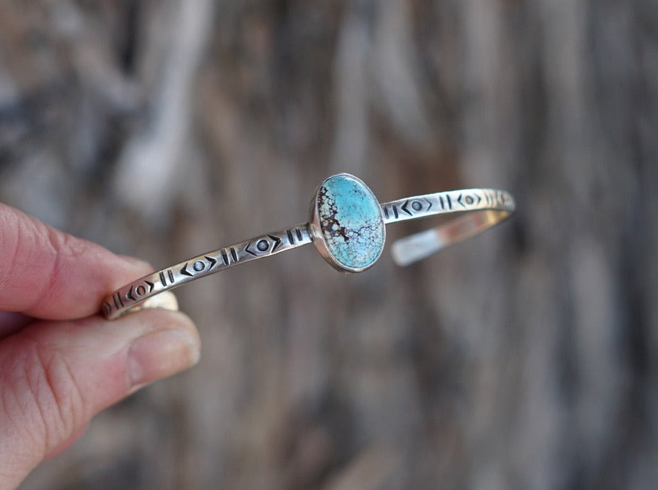 Stamped Cuff Bracelet (Golden Hill)