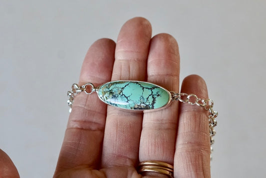 Turquoise Choker Necklace (Yungai)