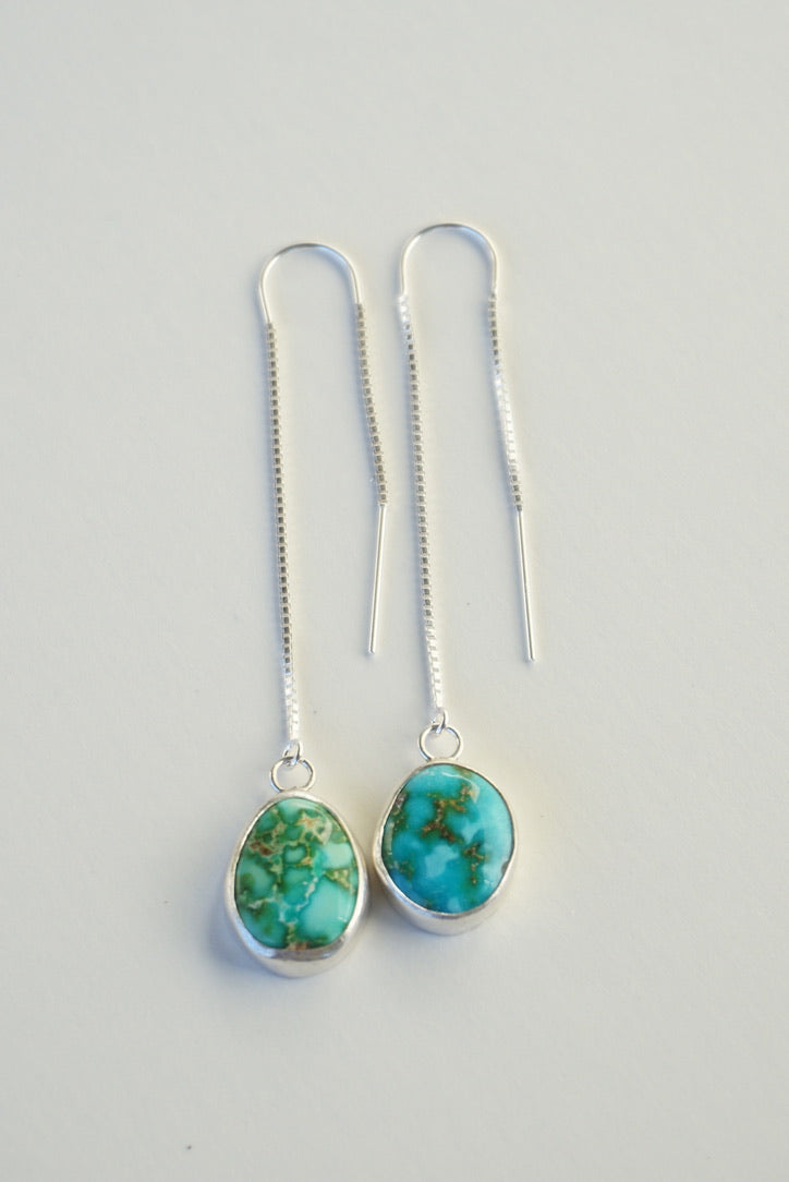 Turquoise Threader Earring (Turquoise Mountain)