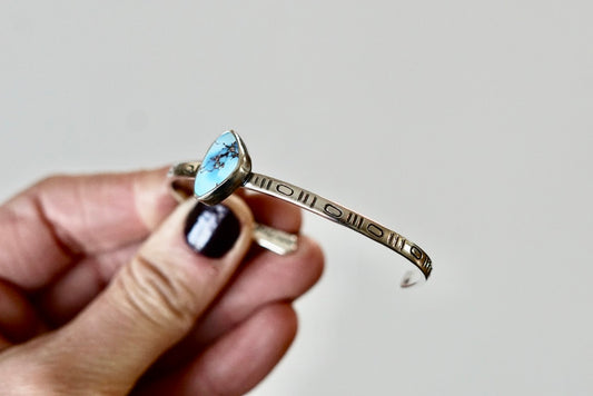 Stamped Cuff Bracelet (Golden Hill)