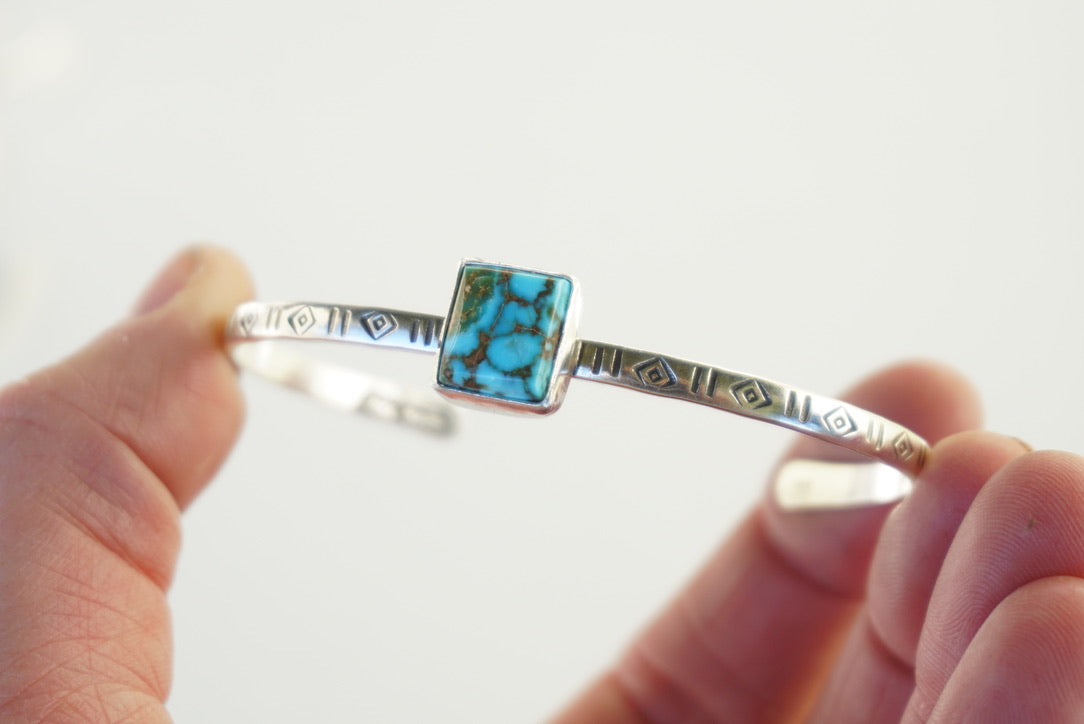 Stamped Cuff Bracelet (Kingman)
