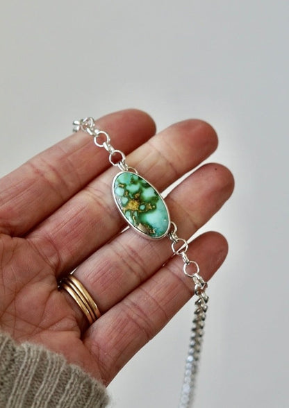 Turquoise Choker Necklace (Sonoran Gold)