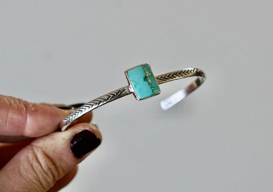 Stamped Cuff Bracelet (Kingman)
