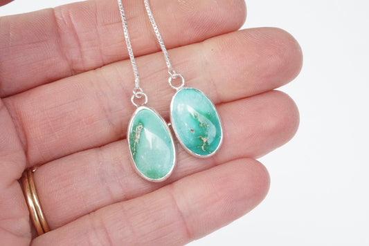 Turquoise Threader Earring (Carico Lake)
