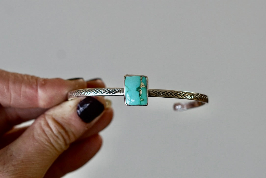 Stamped Cuff Bracelet (Kingman)