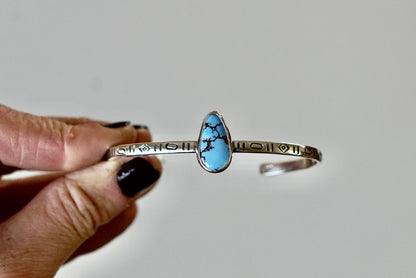Stamped Cuff Bracelet (Golden Hill)